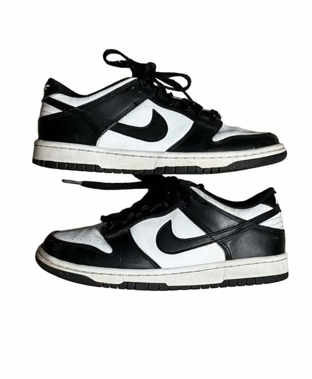 Y2K Nike Dunk Low Retro Panda Size 7Y Black White Sneakers